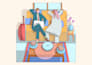 create vector illustration, character art and background art for brands